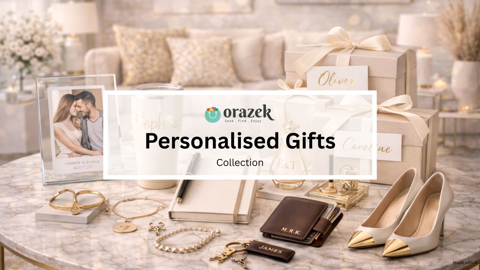 orazek personalised gifts collection