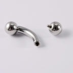 Stainless Steel Curved Rod Body Piercing Earrings