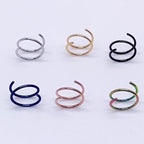 Stainless Steel Nose Ring Earrings Vacuum Plating