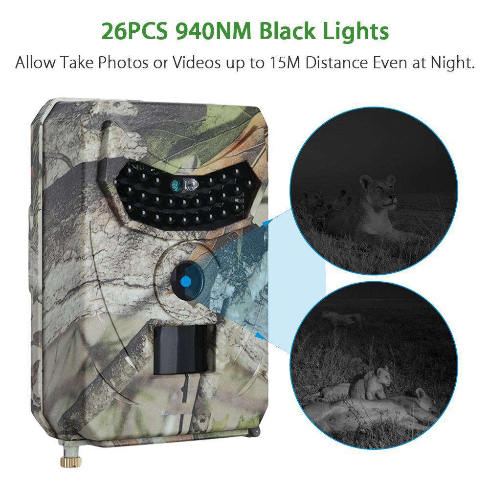 1080P Trail Camera Hunting Game Camera Outdoor Wildlife Scouting Camera PIR Sensor Infrared Night Vision | Orazek UK Ltd