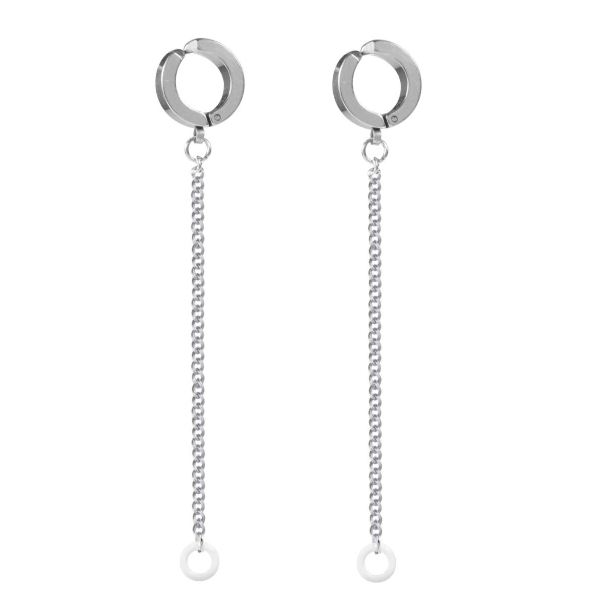 Stainless steel earring earphone clip