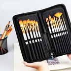 15 Brushes Acrylic Paint Brush Set | Orazek UK Ltd