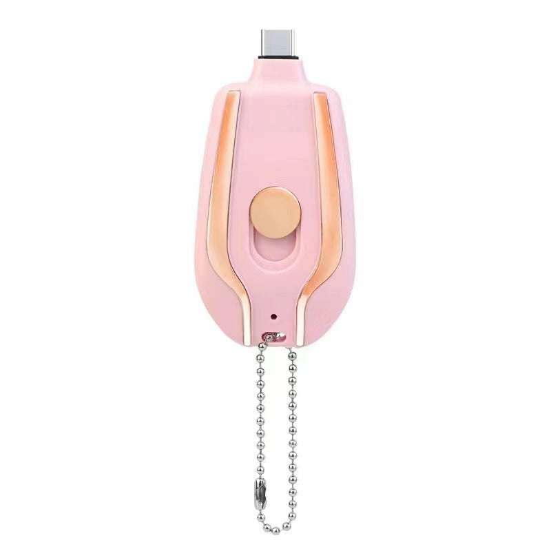 1500mAh Mini Power Emergency Pod Keychain Charger With Type-C Ultra-Compact Mini Battery Pack Fast Charging Backup Power Bank Orazek UK Ltd