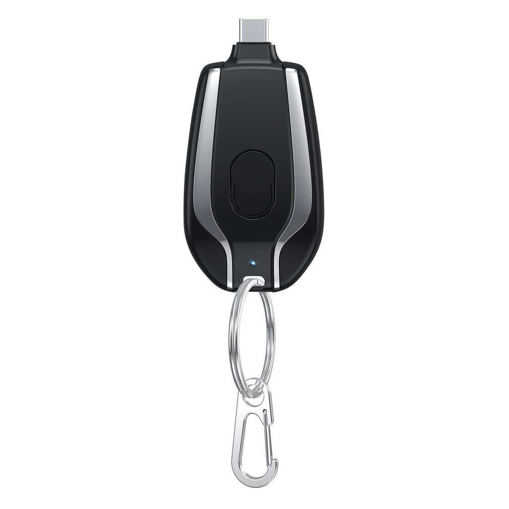 1500mAh Mini Power Emergency Pod Keychain Charger With Type-C Ultra-Compact Mini Battery Pack Fast Charging Backup Power Bank Orazek UK Ltd