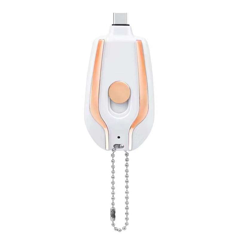 1500mAh Mini Power Emergency Pod Keychain Charger With Type-C Ultra-Compact Mini Battery Pack Fast Charging Backup Power Bank Orazek UK Ltd