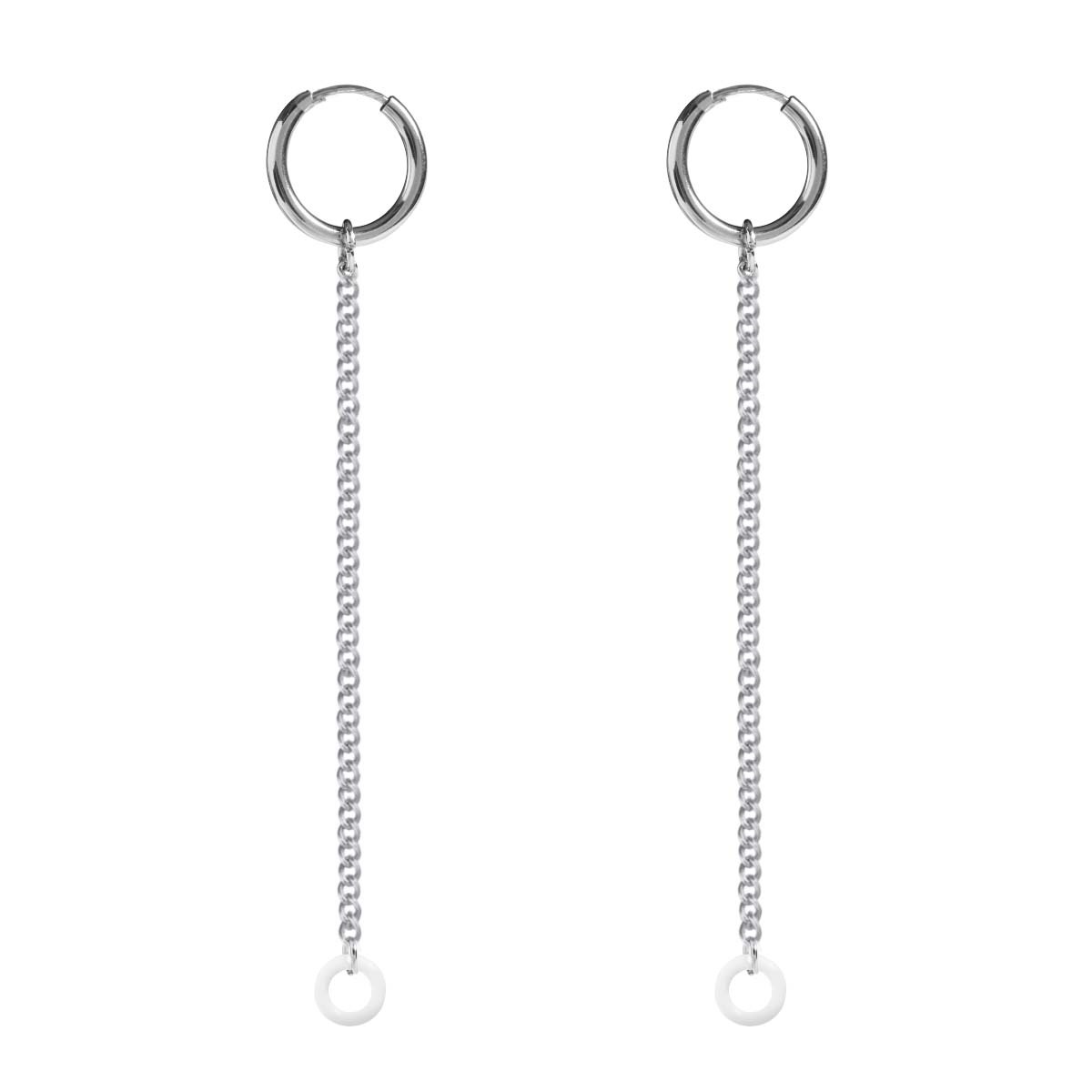 Stainless steel earring earphone clip