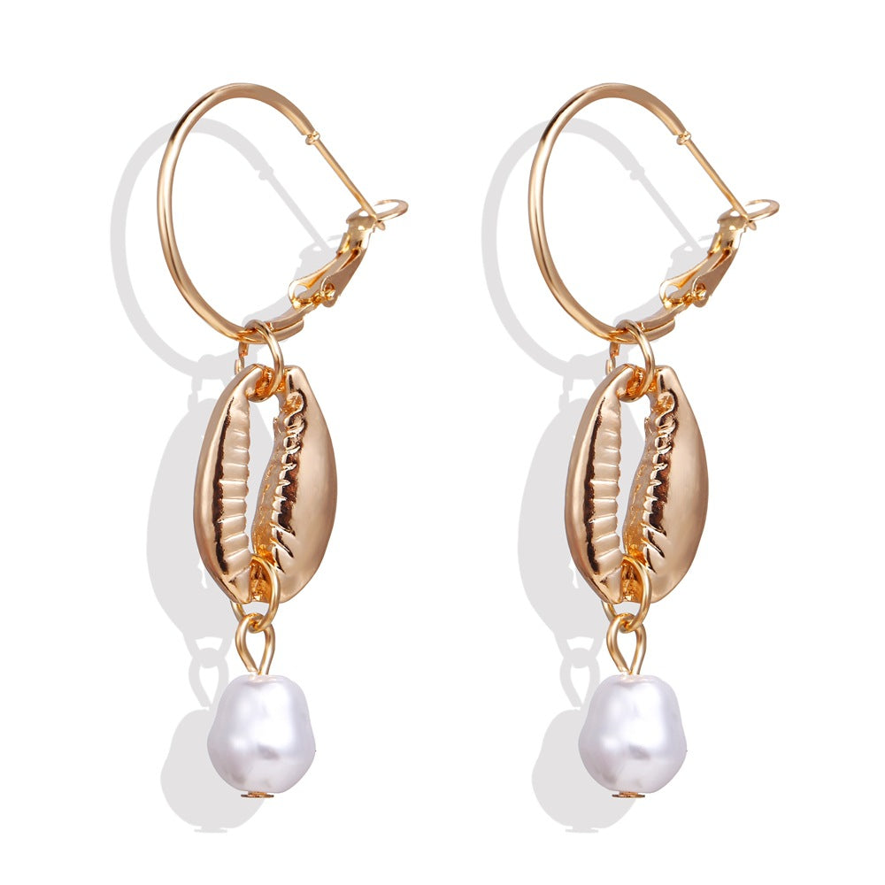 Shell Scallop Earring Set