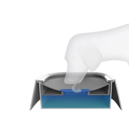 1.5L Cat Dog Water Bowl Carried Floating Bowl Anti-Overflow Slow Water Feeder Dispenser Pet Fountain ABS&PP Dog Supplies | Orazek UK Ltd