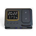 15W Wireless Chargers Stand 5 In1 LED Digital Alarm Clock Fast Charging Dock Station | Orazek UK Ltd