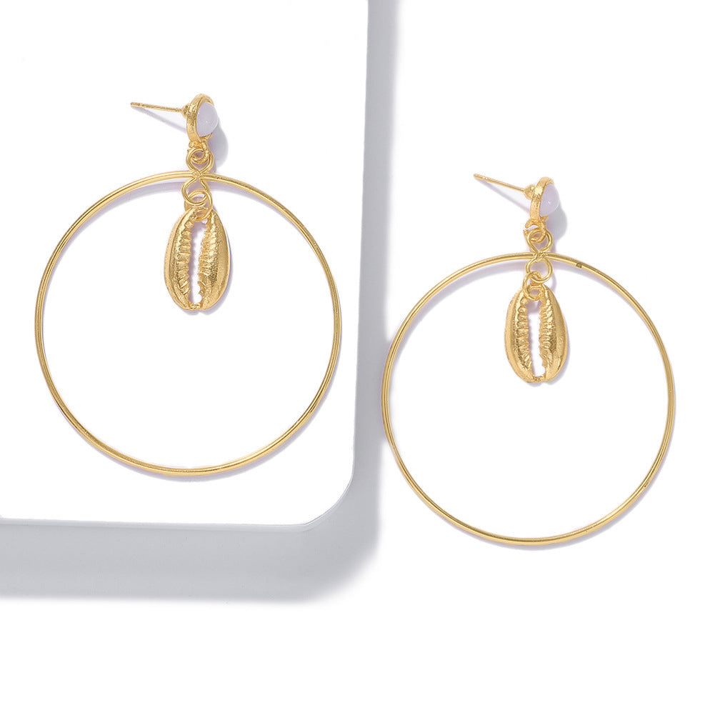 Alloy Shell Eyes Star Earring Set