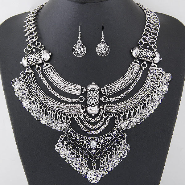 Alloy Diamond Bohomian Retro Traditional Style Necklace