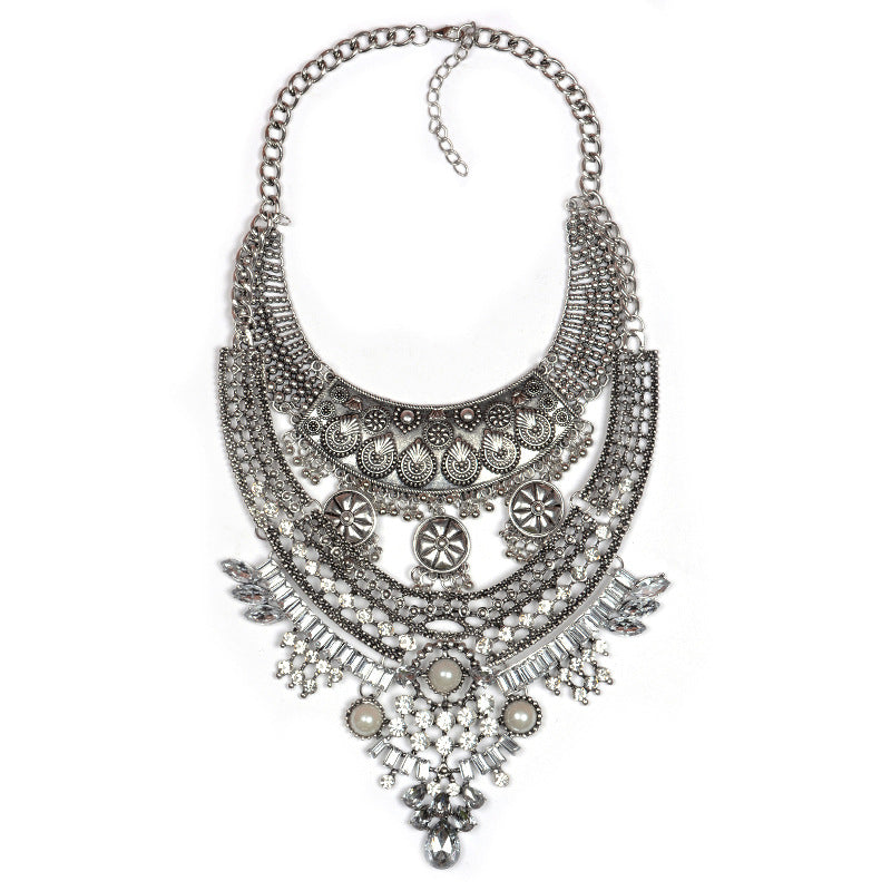 Alloy Diamond Bohomian Retro Traditional Style Necklace