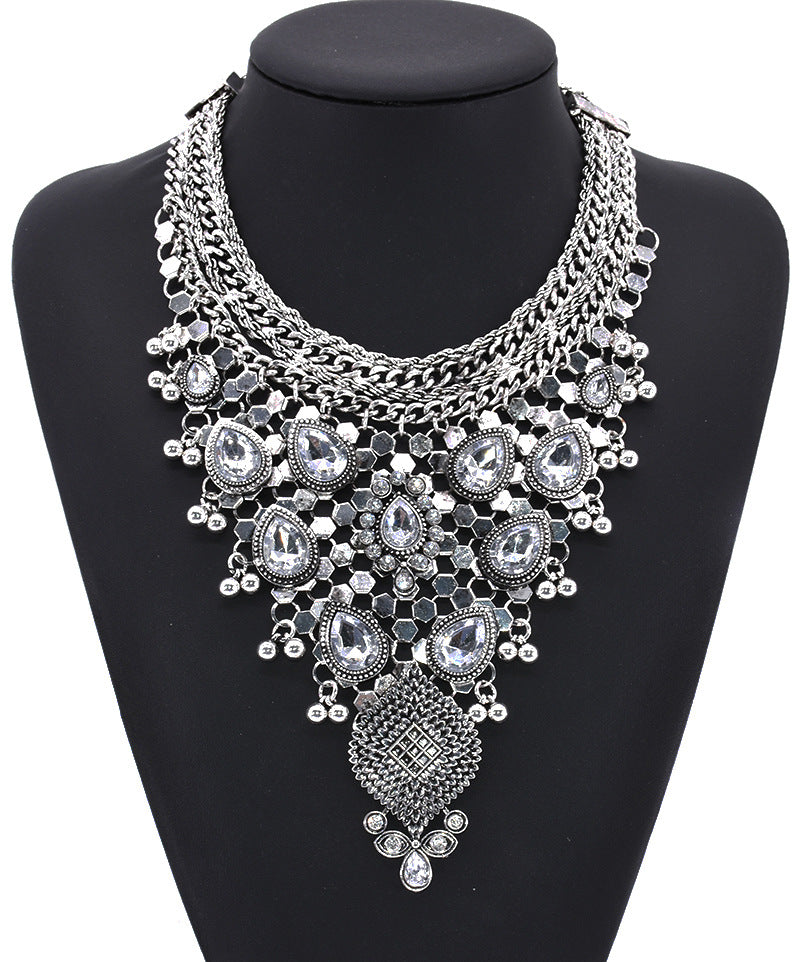 Alloy Diamond Bohomian Retro Traditional Style Necklace