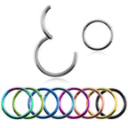 Stainless Steel Pierced Nose Ring Interface Ring Closed Ring Seamless Connection Nose Ring Earrings