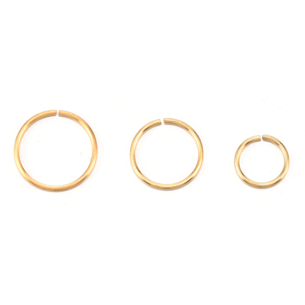 Stainless Steel Round Nose Nail Body Puncture Hypoallergenic