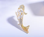 Zircon Koi Brooch Men'S And Women'S Brooch