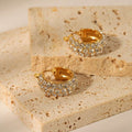 18K Gold-plated All-match Stainless Steel Earrings With Diamonds | Orazek UK Ltd