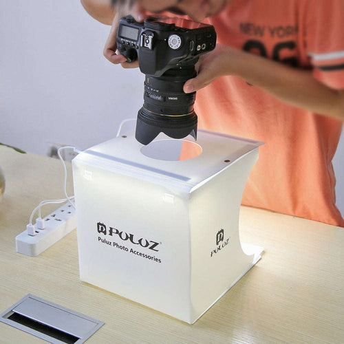 2 LED panels mini folding portable studio | Orazek UK Ltd