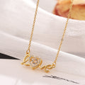 Valentines Day Gift New Stainless Steel Necklace Fashion New Love Smart Necklace Female Clavicle Chain Fashion Jewelry Woman
