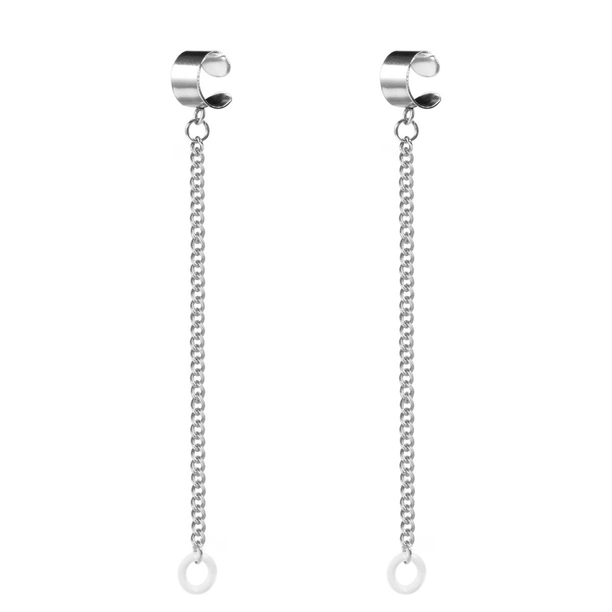 Stainless steel earring earphone clip
