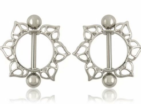 Nipple Nail Stainless Steel Love Breast Ring Body Puncture