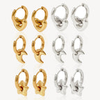 XINGX Earrings Stainless Steel Glossy Earrings