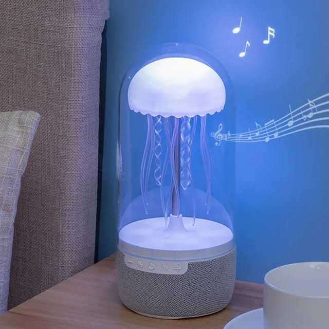 3 In 1 Creative Colorful Jellyfish Lamp Bluetooth-compatible Speaker Ellyfish Speaker With Lights For Home Office | Orazek UK Ltd