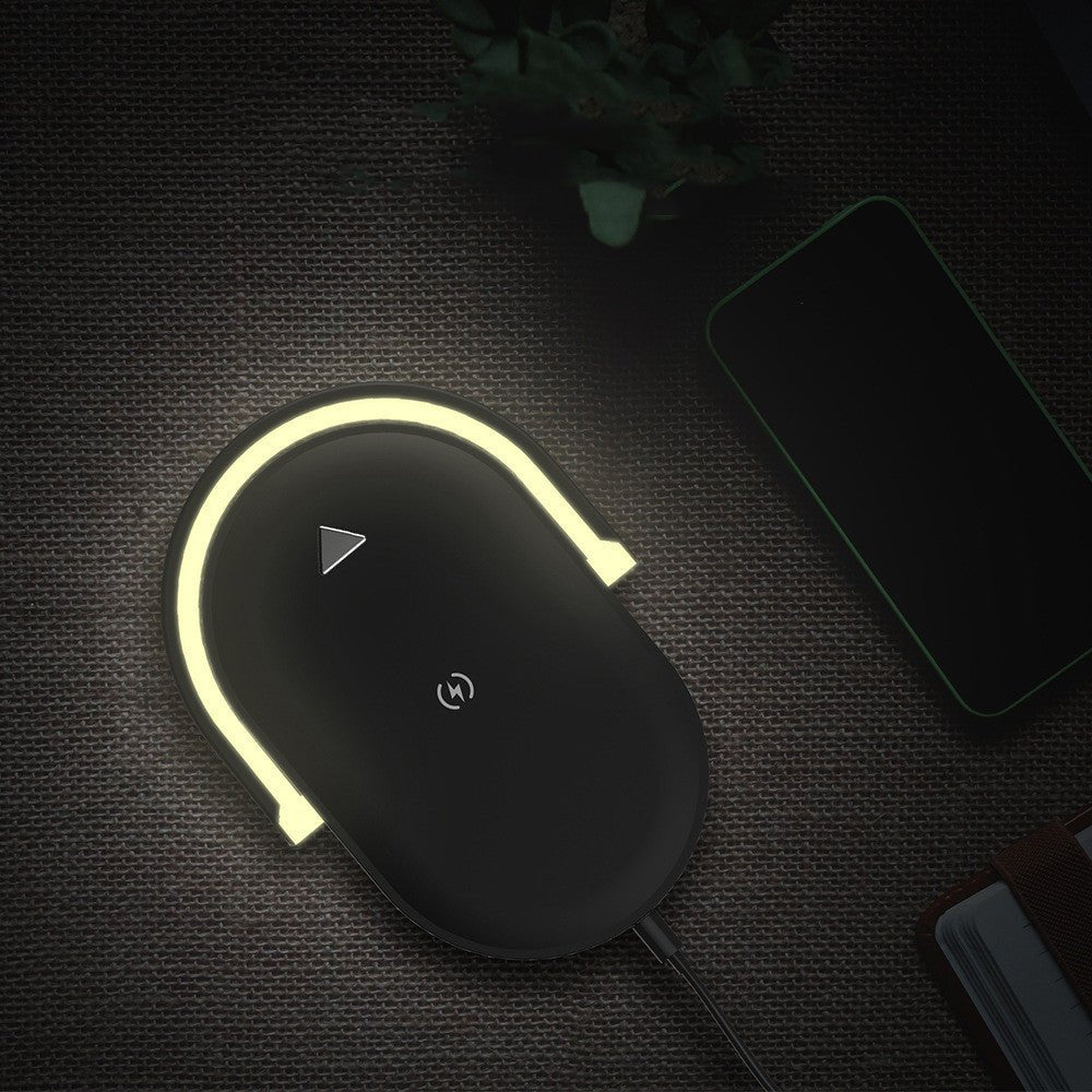 3 In 1 Foldable Wireless Charger Night Light Wireless Charging Station Stonego LED Reading Table Lamp 15W Fast Charging Light | Orazek UK Ltd