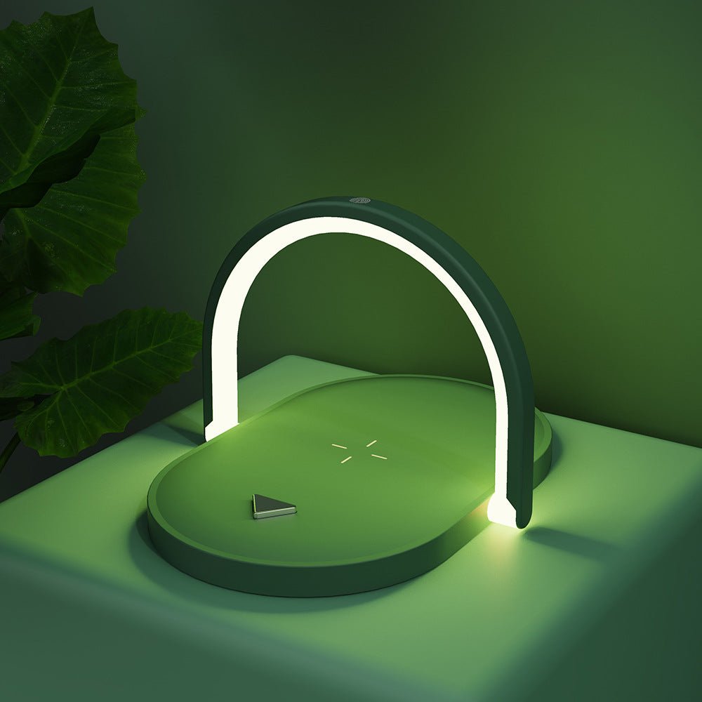 3 In 1 Foldable Wireless Charger Night Light Wireless Charging Station Stonego LED Reading Table Lamp 15W Fast Charging Light | Orazek UK Ltd