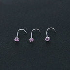 316 Stainless Steel Nose Stud Multifunctional Zircon Nose Ring | Orazek UK Ltd