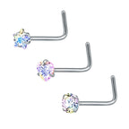 316 Stainless Steel Nose Stud Multifunctional Zircon Nose Ring | Orazek UK Ltd