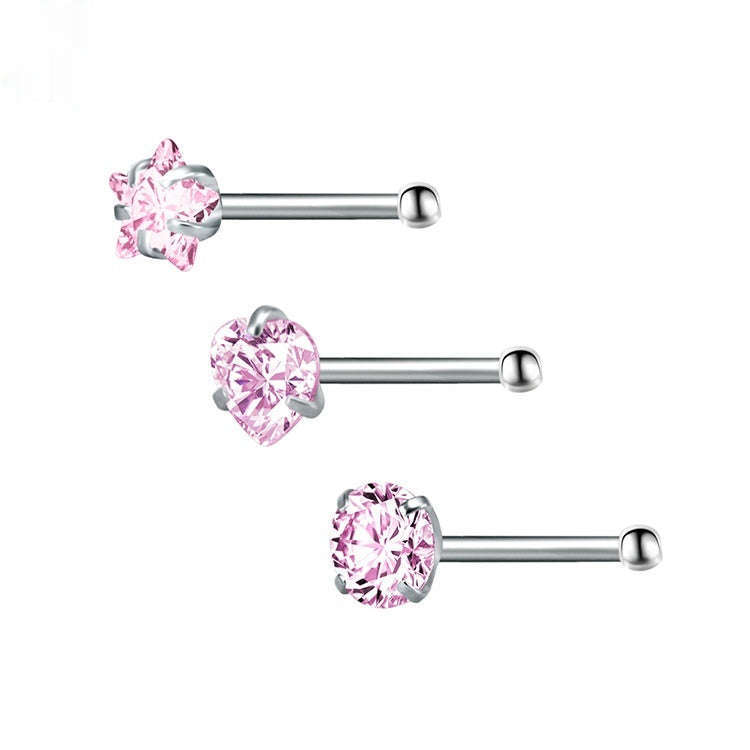 316 Stainless Steel Nose Stud Multifunctional Zircon Nose Ring Orazek UK Ltd