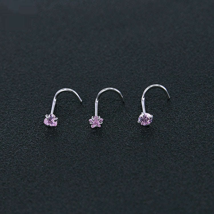316 Stainless Steel Nose Stud Multifunctional Zircon Nose Ring Orazek UK Ltd
