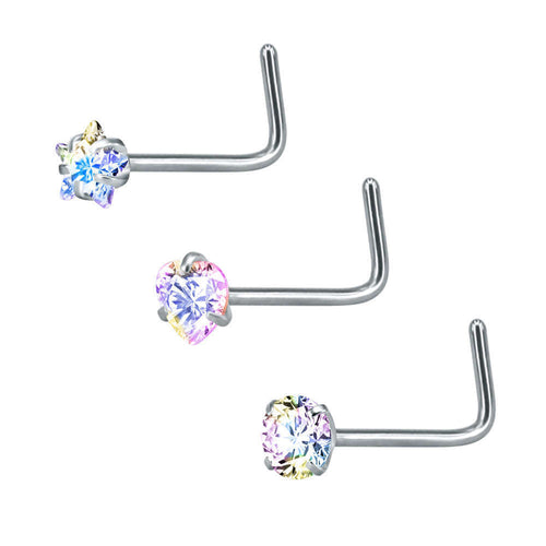 316 Stainless Steel Nose Stud Multifunctional Zircon Nose Ring Orazek UK Ltd