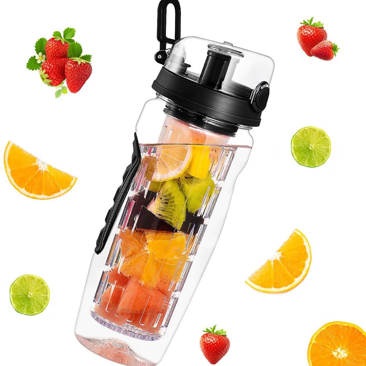 32Oz Fruit Infusing Infuser Water Bottle Water Fruit Bottle BPA Free Plastic Sport Fruit Infuser Water Bottles With Infuser Juice Shaker Drink Bottle Of Water | Orazek UK Ltd