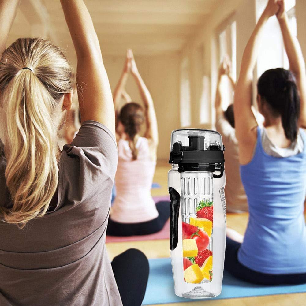 32Oz Fruit Infusing Infuser Water Bottle Water Fruit Bottle BPA Free Plastic Sport Fruit Infuser Water Bottles With Infuser Juice Shaker Drink Bottle Of Water | Orazek UK Ltd