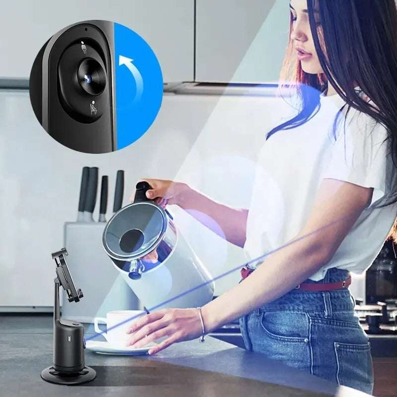 360 Auto Face Tracking Gimbal AI Smart Gimbal Face Tracking Auto Phone Holder For Smartphone Video Vlog Live Stabilizer Tripod | Orazek UK Ltd
