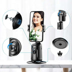 360 Auto Face Tracking Gimbal AI Smart Gimbal Face Tracking Auto Phone Holder For Smartphone Video Vlog Live Stabilizer Tripod | Orazek UK Ltd