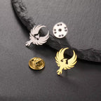 European And American Advanced Retro Light Luxury Fashion Trend Souvenir Stainless Steel Animal Suit Pattern Shape Brooch