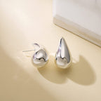 Women's Fashion Stainless Steel Hollow Drop Earrings