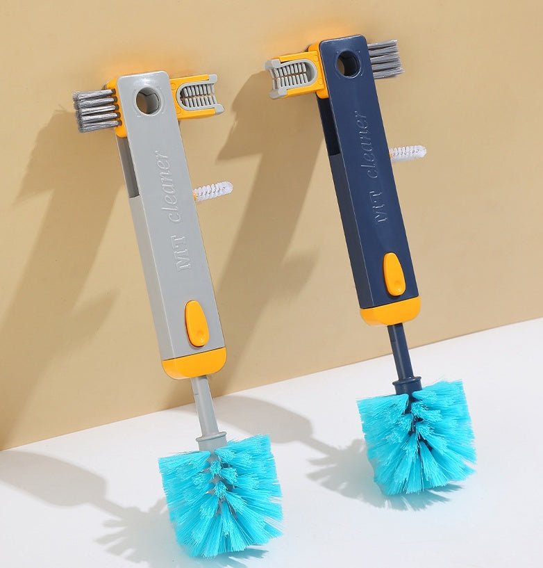 4 In 1 Bottle Gap Cleaner Brush Multifunctional Cup Cleaning Brushes Water Bottles Clean Tool Mini Silicone U-shaped Brush Kitchen Gadgets | Orazek UK Ltd