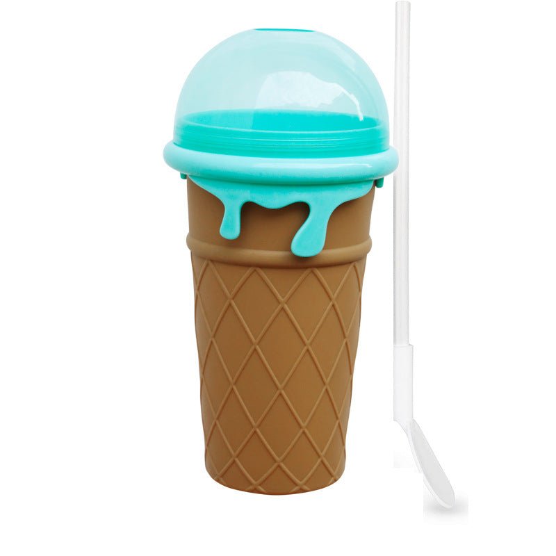 500ml Large Capacity Slushy Cup Summer Squeeze Homemade Juice Water Bottle Quick-Frozen Smoothie Sand Cup Pinch Fast Cooling Magic Ice Cream Slushy Maker Beker Kitchen Gadgets | Orazek UK Ltd