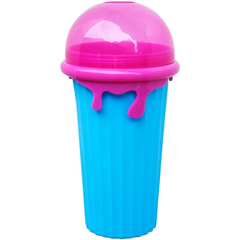 500ml Large Capacity Slushy Cup Summer Squeeze Homemade Juice Water Bottle Quick-Frozen Smoothie Sand Cup Pinch Fast Cooling Magic Ice Cream Slushy Maker Beker Kitchen Gadgets | Orazek UK Ltd