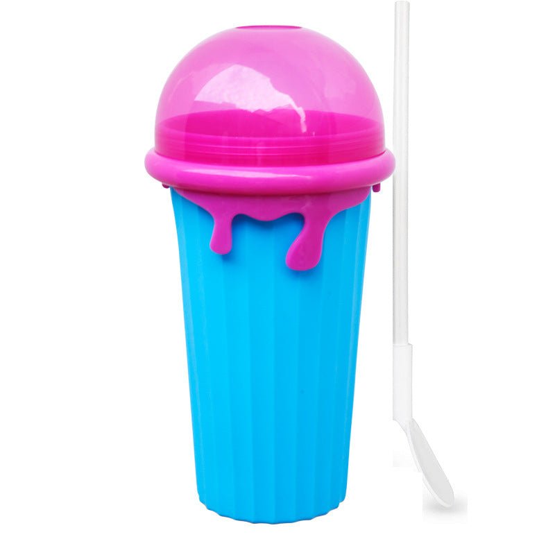 500ml Large Capacity Slushy Cup Summer Squeeze Homemade Juice Water Bottle Quick-Frozen Smoothie Sand Cup Pinch Fast Cooling Magic Ice Cream Slushy Maker Beker Kitchen Gadgets | Orazek UK Ltd