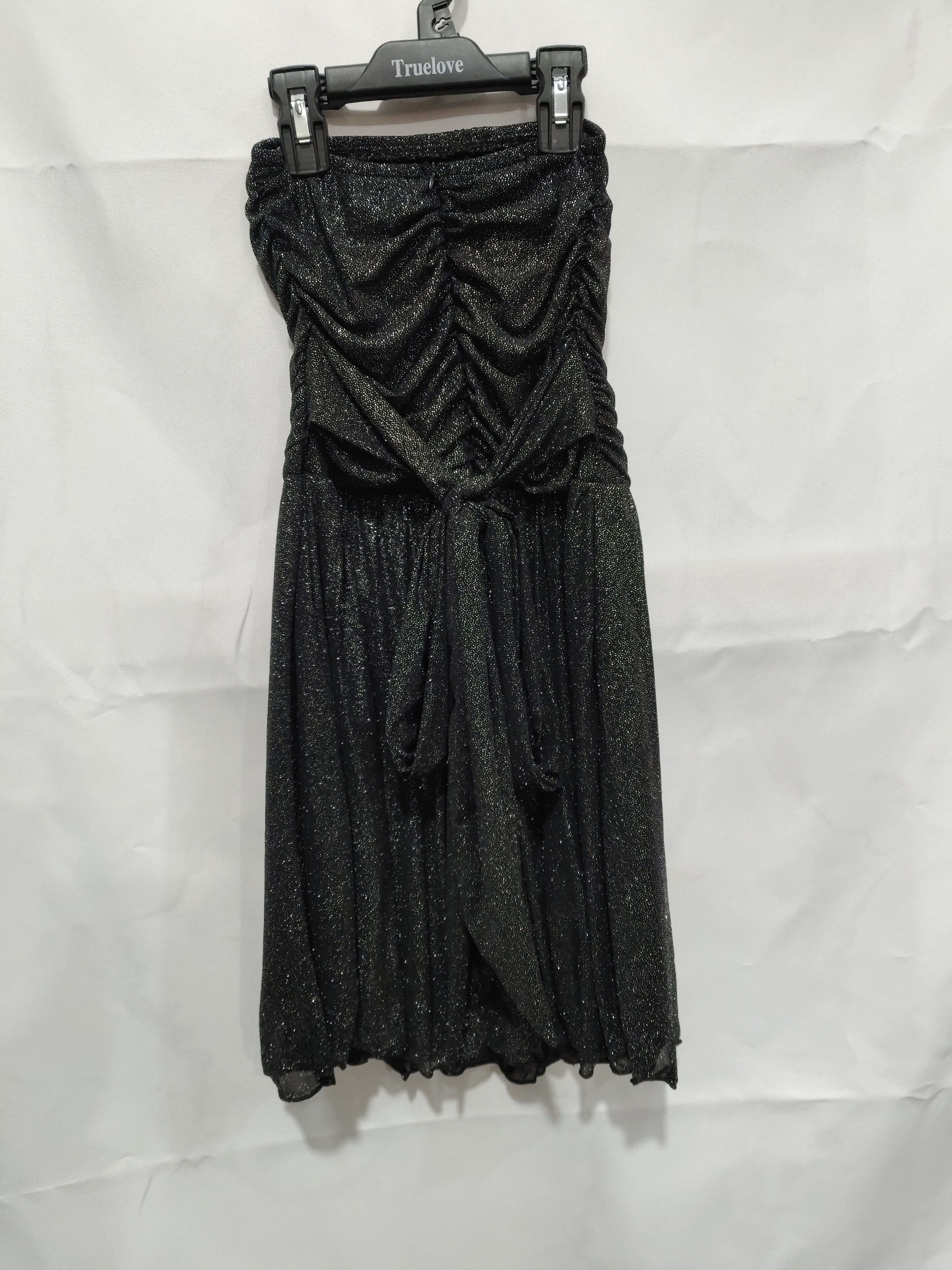 Tube Top Lace Dress With Back Bow-knot Summer Fashion Temperament Mesh Stitching Off-neck Short Skirt