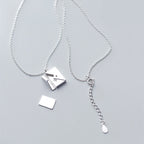 Fashion Jewelry Envelop Necklace Women Lover Letter Pendant Best Gifts For Girlfriend
