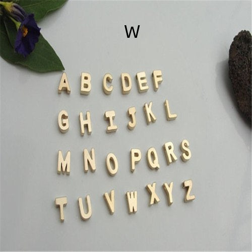 Gold Plated Peach Heart and Initials Letter Alphabate Statement Necklace for Woman