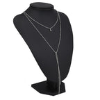 Gold Plated Double Layered Retro Chain Clavicle Necklace
