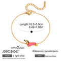 Stainless Steel Oil-Dripping Puppy Bracelet Womens High-End Necklace Light Luxury