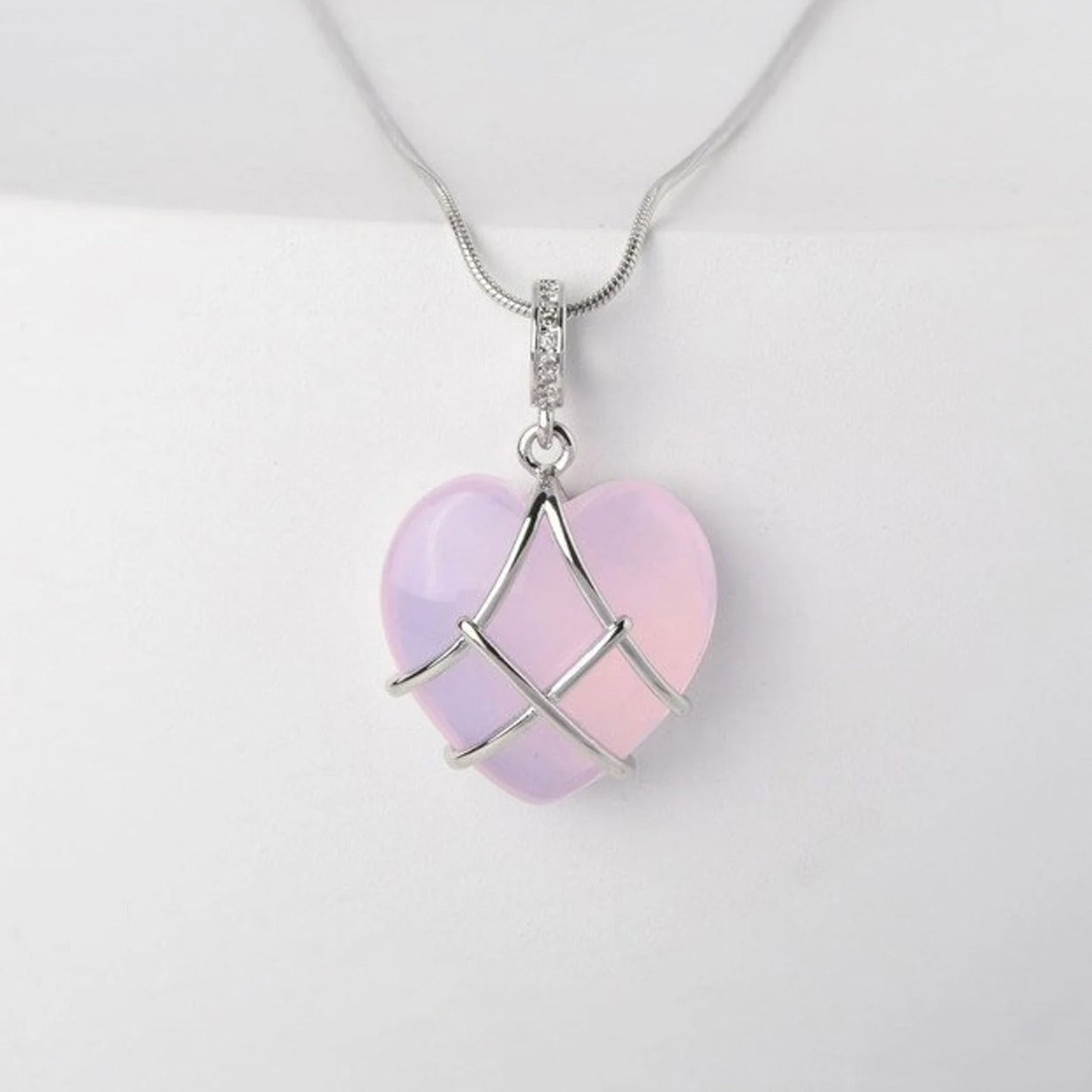 Fashion Moonstone Necklace For Disney Princess Love Girl Necklace Novelty Jewelry